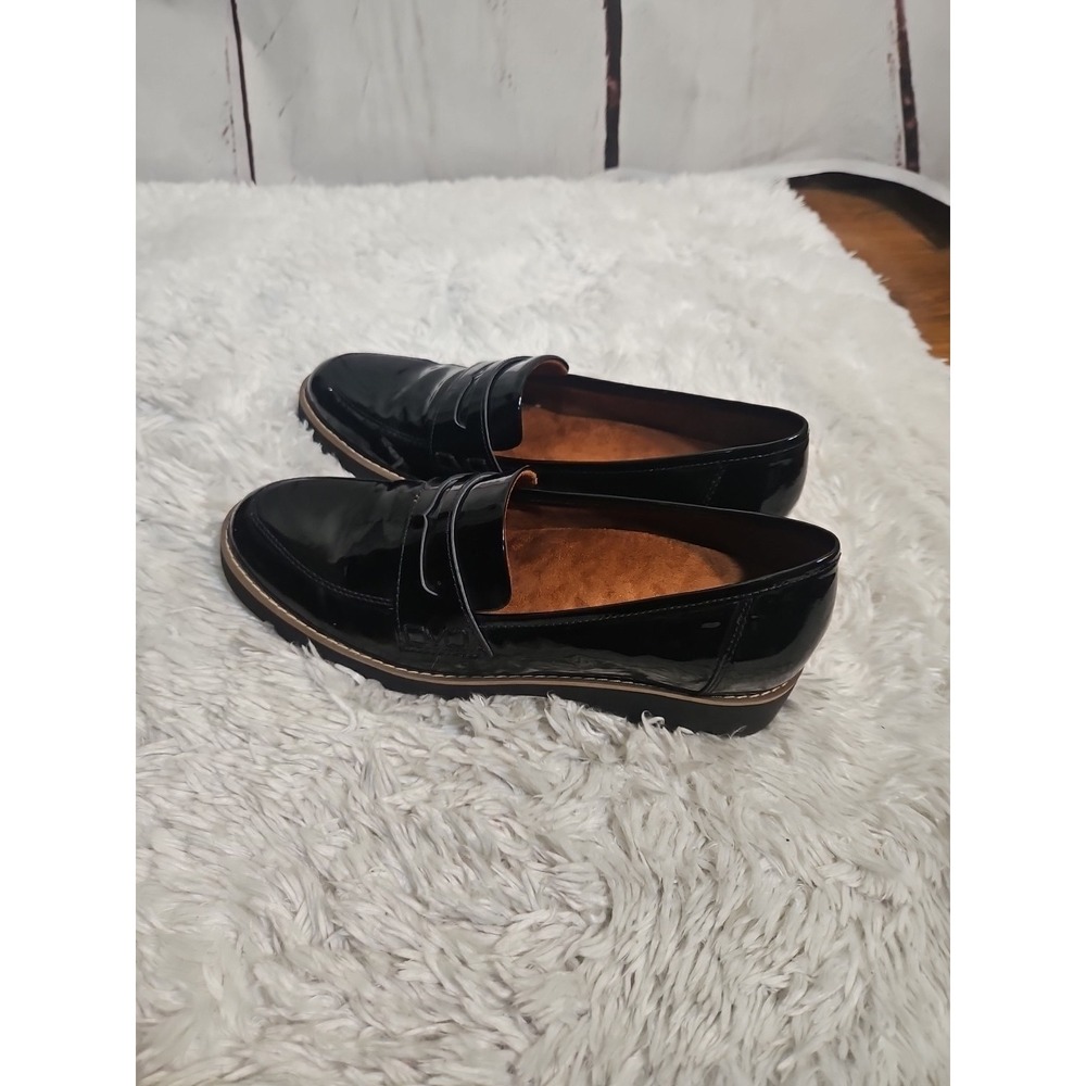 Vionic Cheryl Patent Leather Penny Loafers Black Shoes Women's EU 39 US 8 - Picture 6 of 10